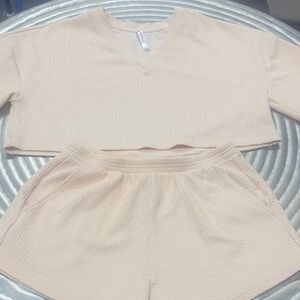 Fabletics Beige Lounge Set
